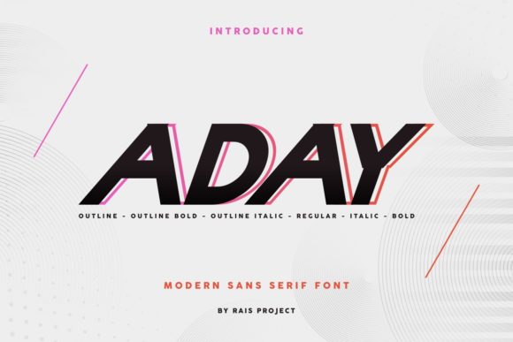Aday: A Font for Bold Campaigns