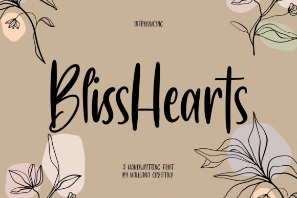 BlissHearts Font for Handmade Design