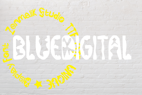 BlueDigital Font for Bold Visuals