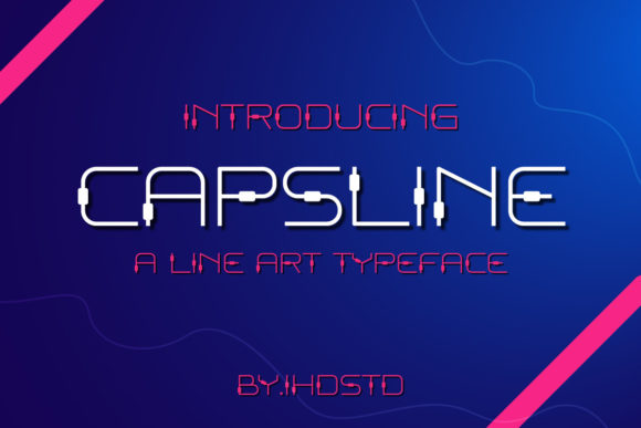 Capsline Display Typeface for Web Design