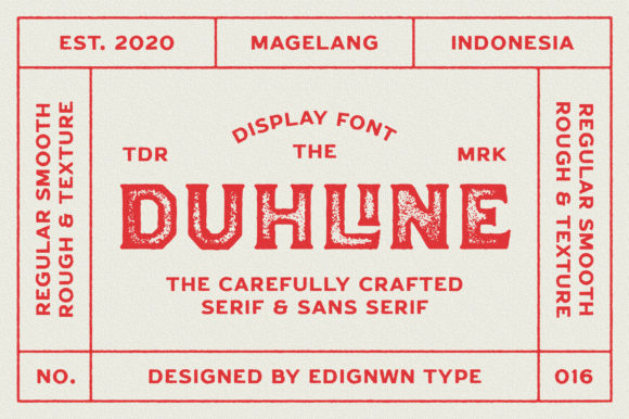 Duhline: A Font for Business Beauty