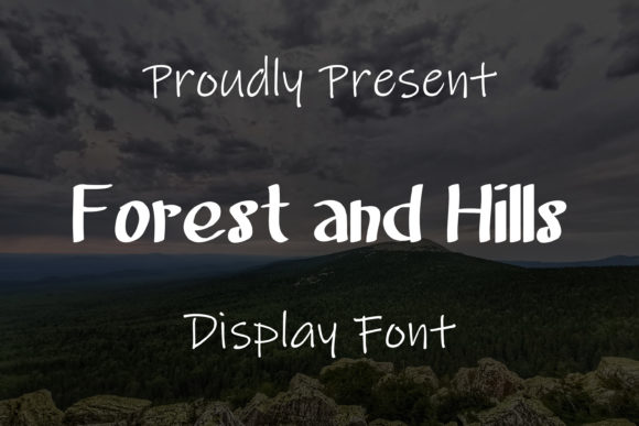 Forest and Hills Font for Creative Projects