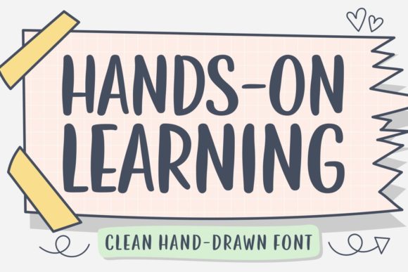 Hands on Learning Font for Business Branding