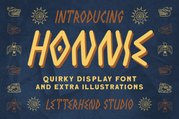 Honnie - Quirky Display Font