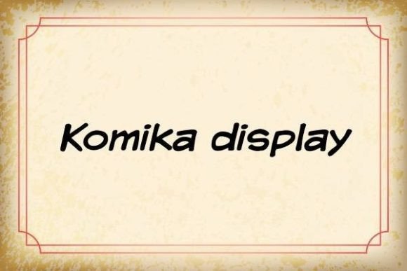 Komika Display: A Warm Font for Business Branding