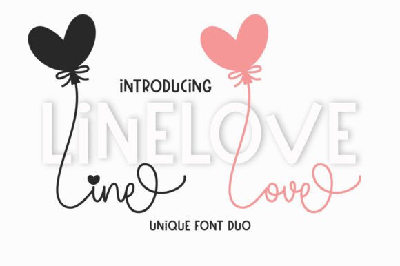 Line Love Duo Font for Business Branding