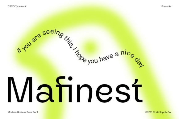 Mafinest Font for Web Design