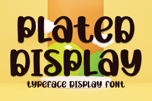 Plated Display Font for Business Branding