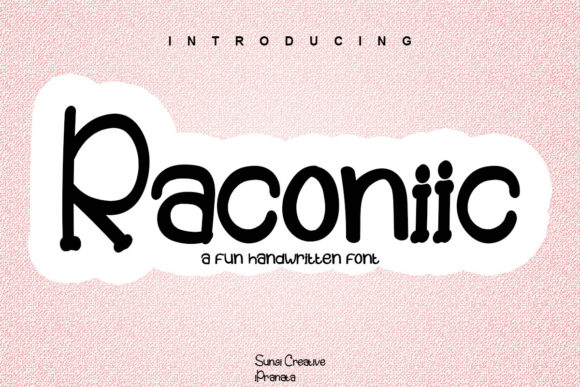Raconiic Font: Elegant Script for Editorial Design