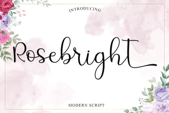 Rosebright: A Script Font for Elegant Design