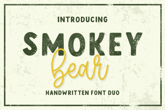 Smokey Bear Font for Editorial Design