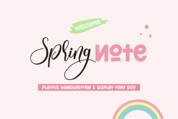 Spring Note Font for Creative Makers