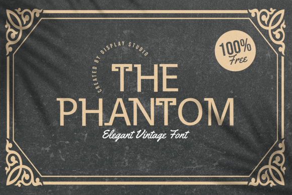 The Phantom Font: A Vintage Touch for Elegant Design