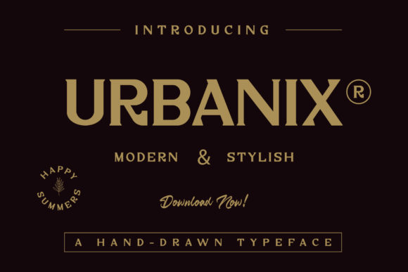 Urbanix: A Modern Serif Font for Creative Campaigns