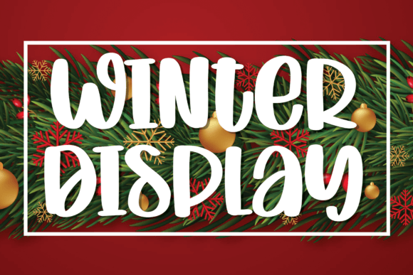 Winter Display Font for Creative Projects